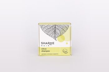 НАТУРАЛЬНЫЙ ТВЕРДЫЙ ШАМПУНЬ SHARME HAIR CITRUS (ЦИТРУС) - SHARME (Сухая косметика и кремы, шампуни и кондиционеры) - greenwaygoods.ru